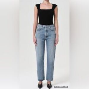 Agolde High Rise Straight Crop Jeans Size 25